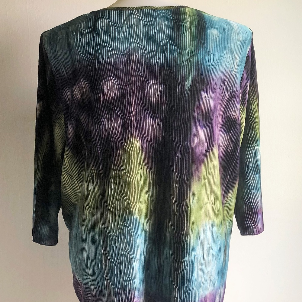 SOLD Maggie Barnes Blouse Size 2X Green LSOLD - Picture 4 of 4